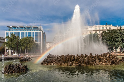 The fountain on Schwarzenbergplatz  Vienna