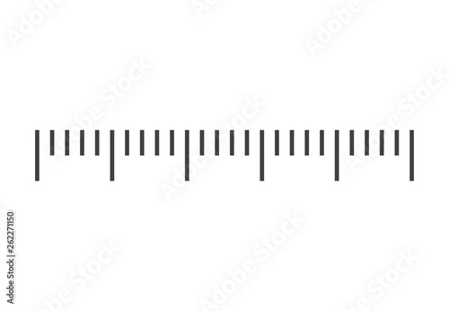 Measuring scale. Unit of measurement. Black scale for rulers. Template mock up design.