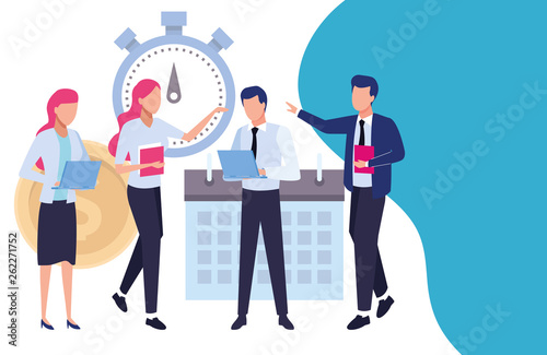 Business coworkers cartoons