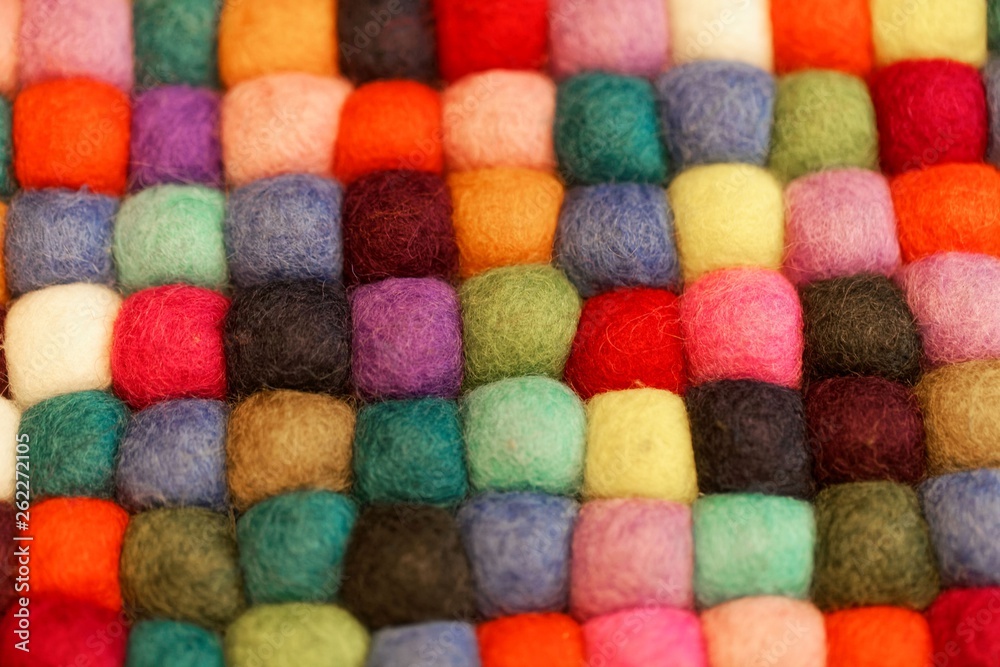 Different colored balls of wool Different colored balls of wool