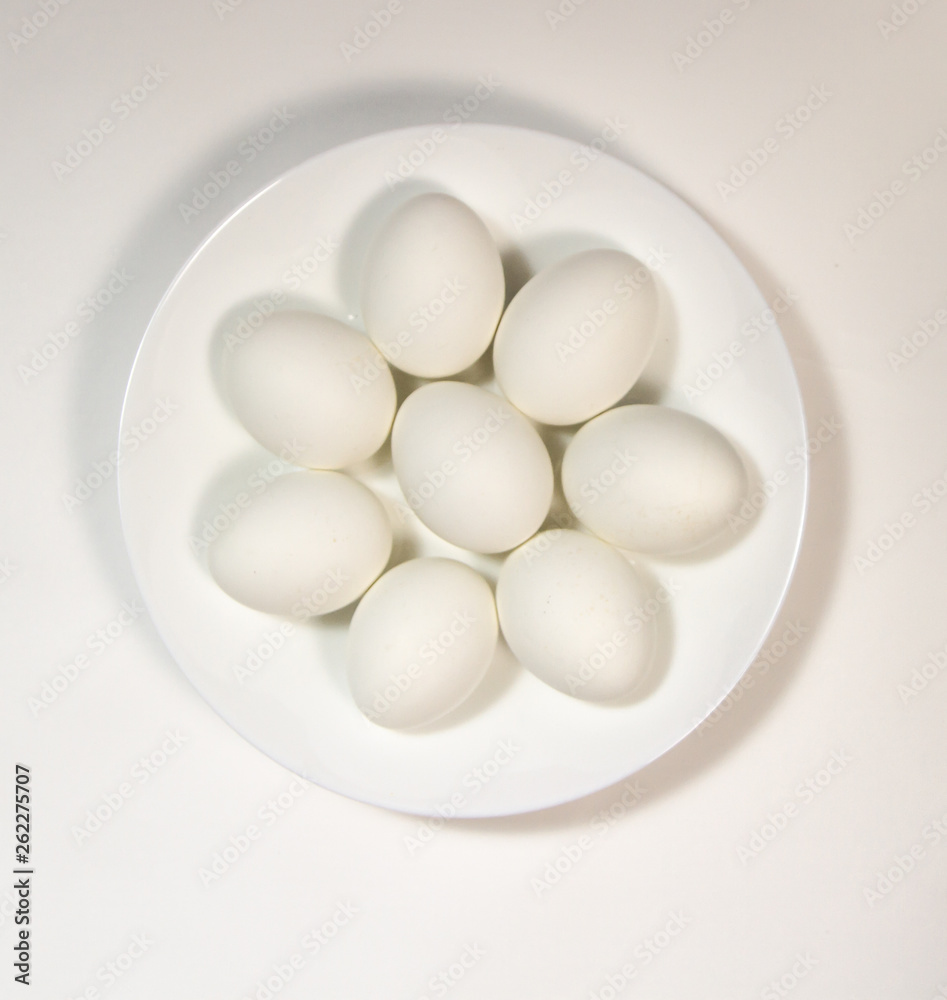 eggs in bowl isolated on white eggs in bowl isolated on white