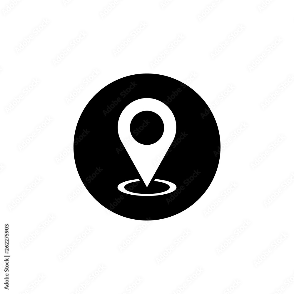 Pin icon vector. Location icon. Map pointer icon Pin icon vector. Location icon. Map pointer icon