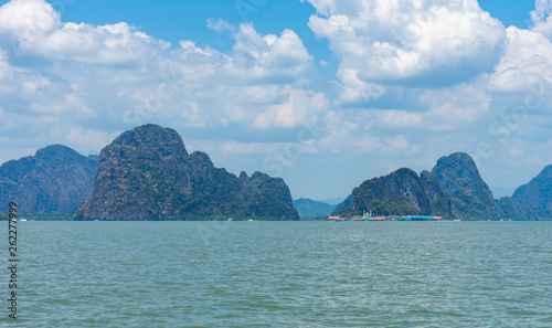 Beautiful Sea and Rocks Landscape in Thailand