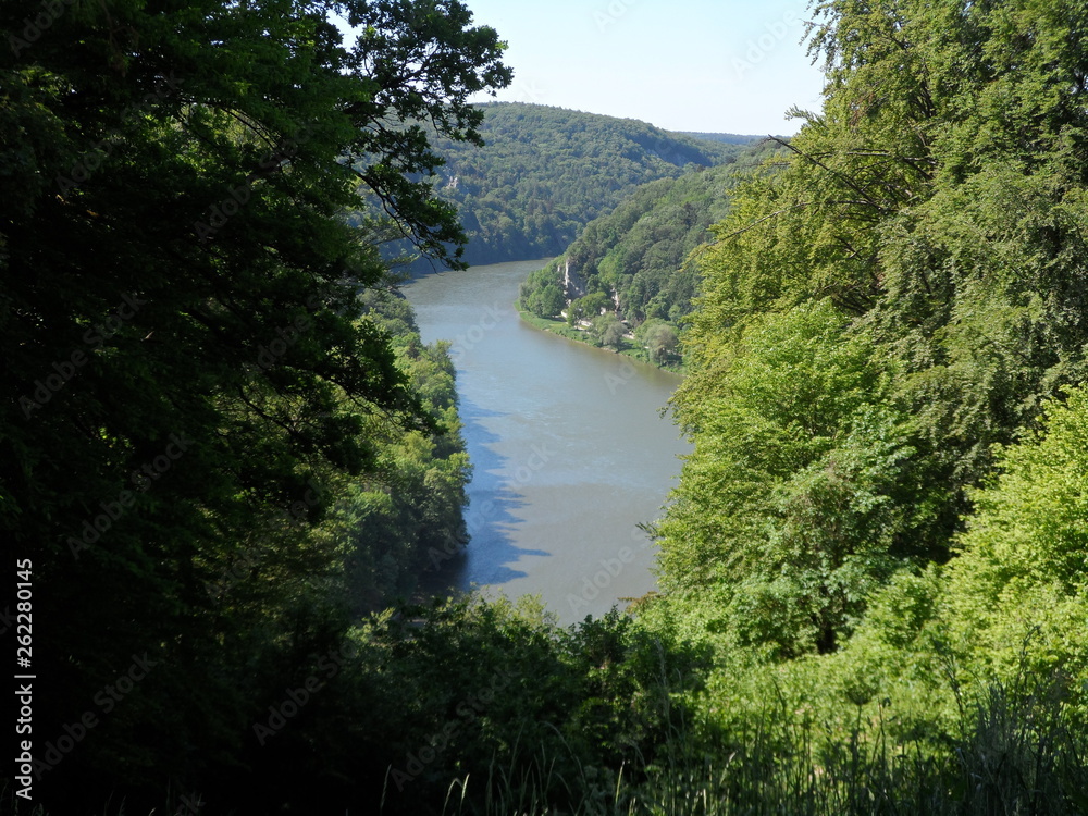 die Donau bei Kehlheim (Deutschland)