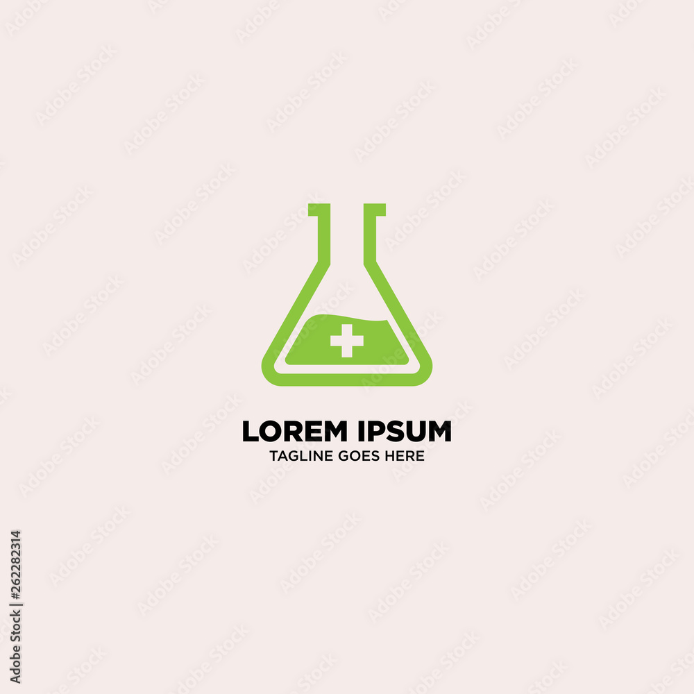 Herbal Lab logo template, vector illustration - Vector Herbal Lab logo template, vector illustration - Vector