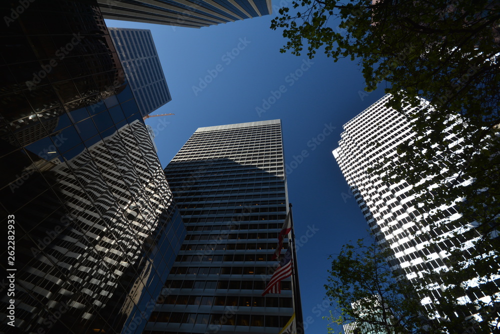 Naklejka premium Skyscrapers Impressions of San Francisco from May 1, 2017, California USA