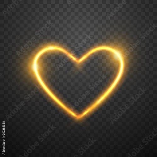 Gold star on dark transparent background