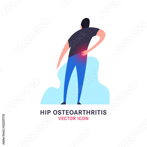 Hip osteoarthritis icon photo