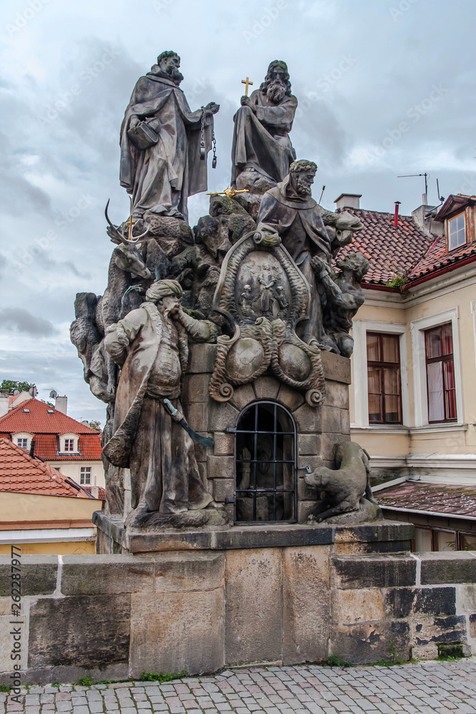 Statues of John of Matha, Felix of Valois and Saint Ivan, Charles Bridge, Prague