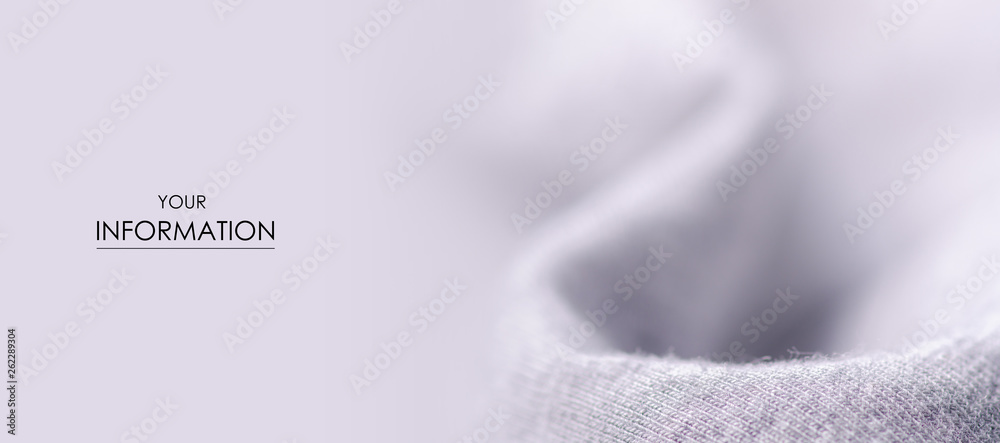 White gray fabric material textile texture pattern macro blur background - obrazy, fototapety, plakaty 