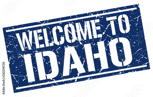 welcome to Idaho stamp