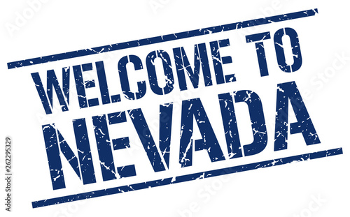 welcome to Nevada stamp