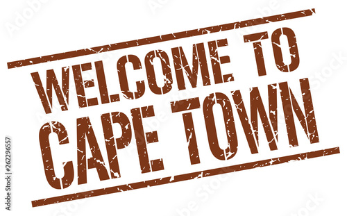 welcome to Cape Town stamp