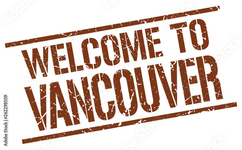 welcome to Vancouver stamp