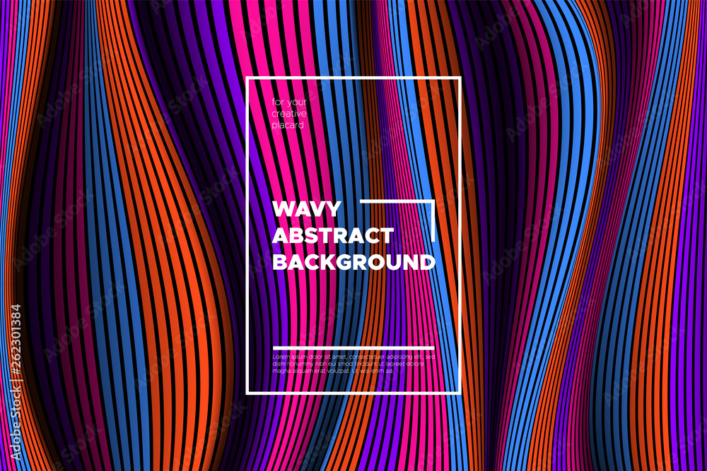 Distortion of Space. Modern Abstract Background with Vector Warped ...