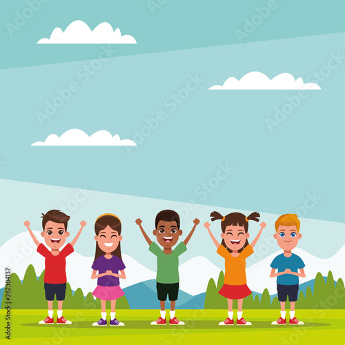 Kids friends cartoons