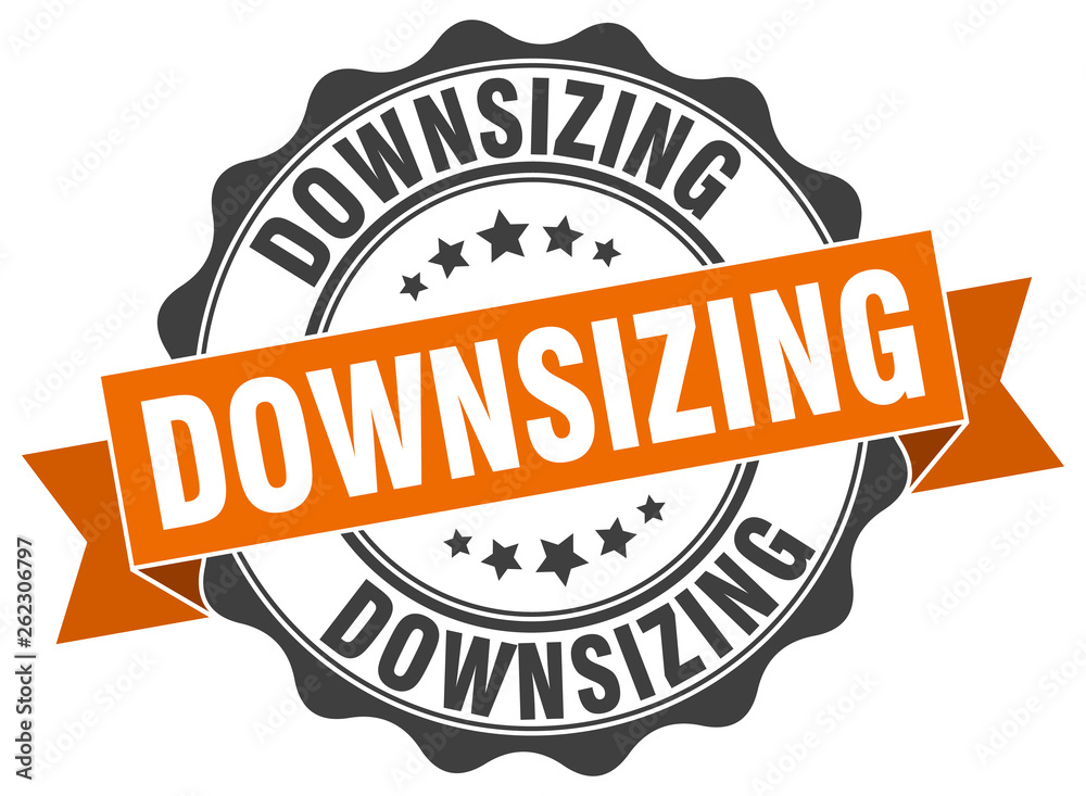 Obraz premium downsizing stamp. sign. seal