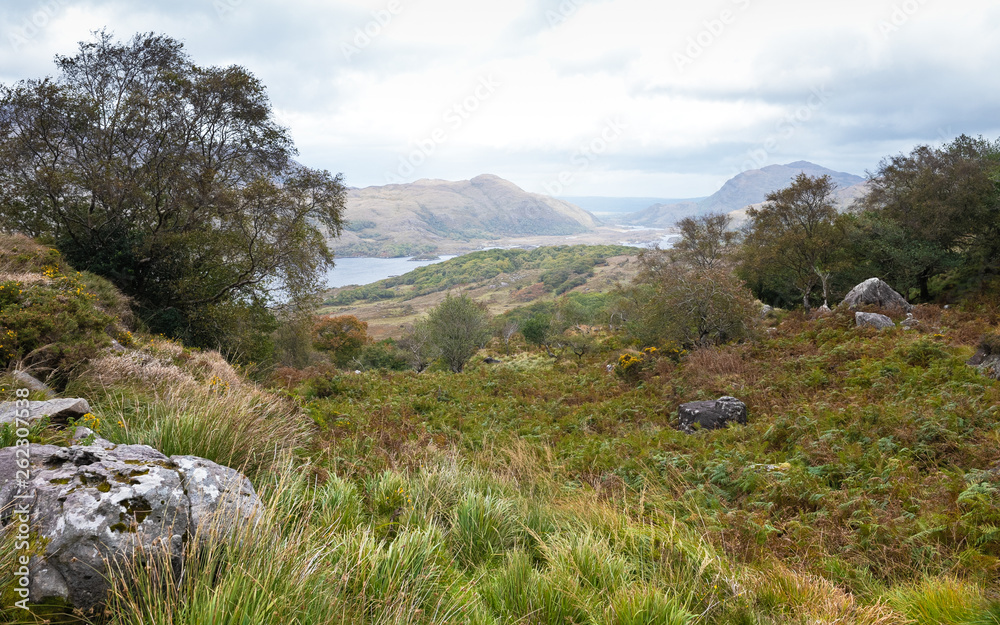 Top view of the scenic autumnal Irish landscape Top view of the scenic autumnal Irish landscape