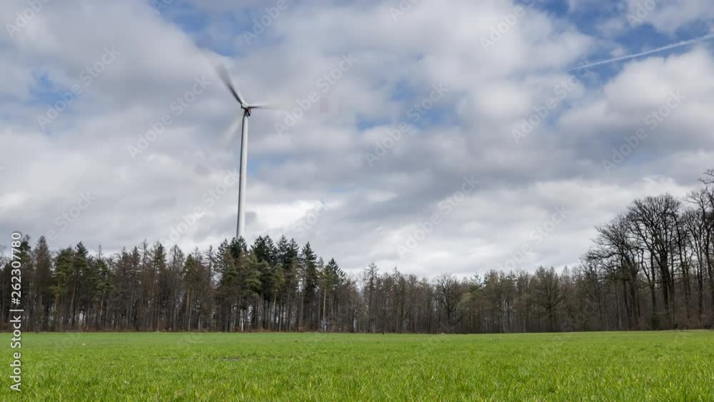 Timelapse of Wind Turbines against storm clouds Timelapse of Wind Turbines against storm clouds