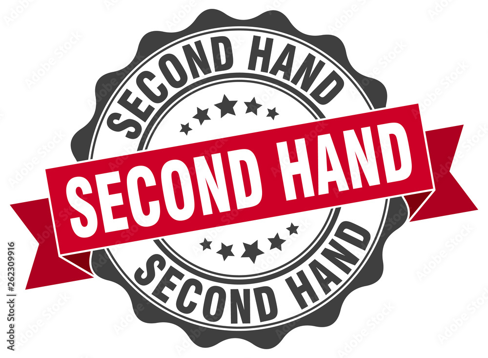 Fototapeta premium second hand stamp. sign. seal