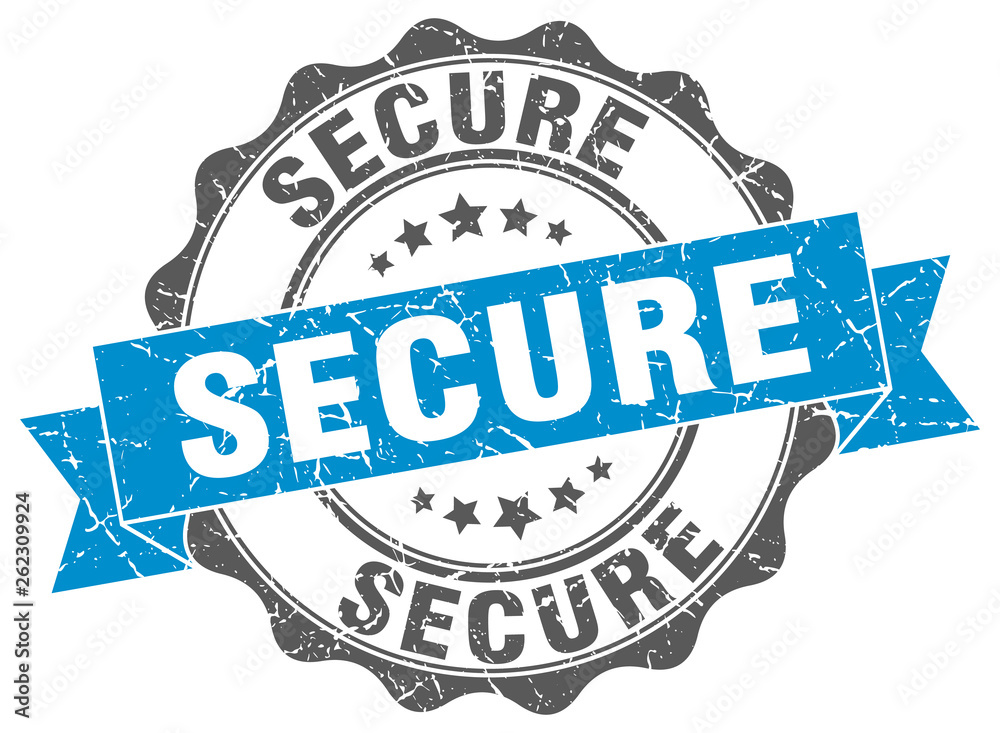 Fototapeta premium secure stamp. sign. seal