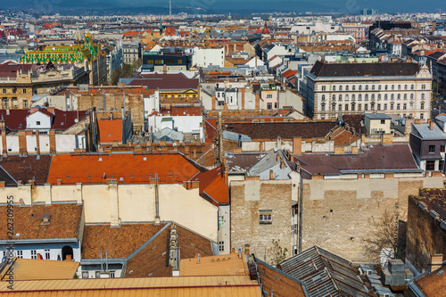 budapest top view from st stephen's basilica