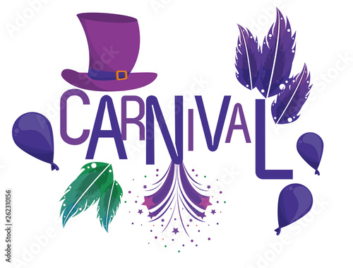 Carnival festival card banner