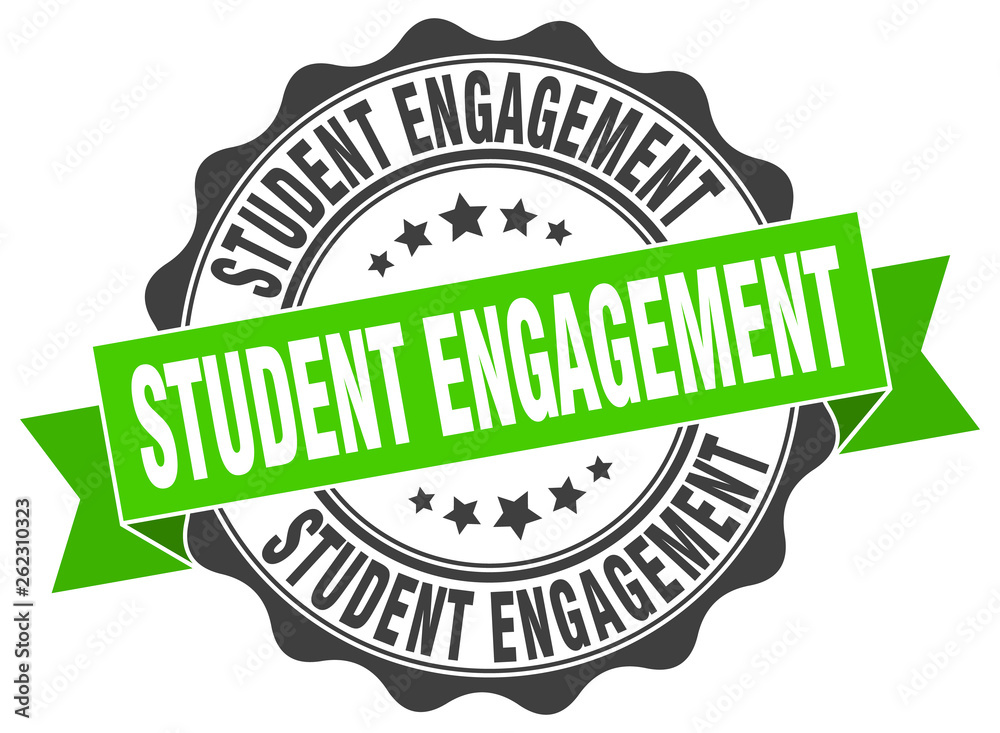 student engagement stamp. sign. seal student engagement stamp. sign. seal