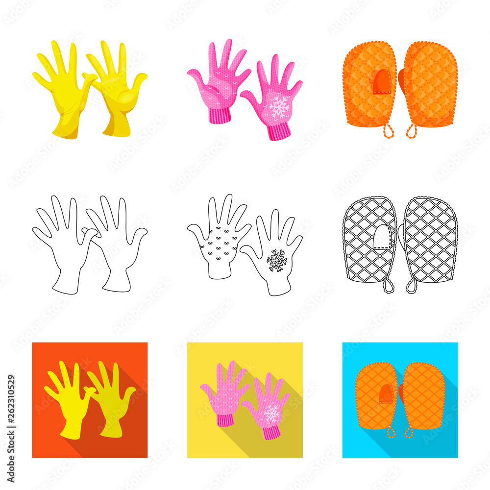 Fototapeta premium Vector illustration of silhouette and safety icon. Collection of silhouette and comfort stock symbol for web.