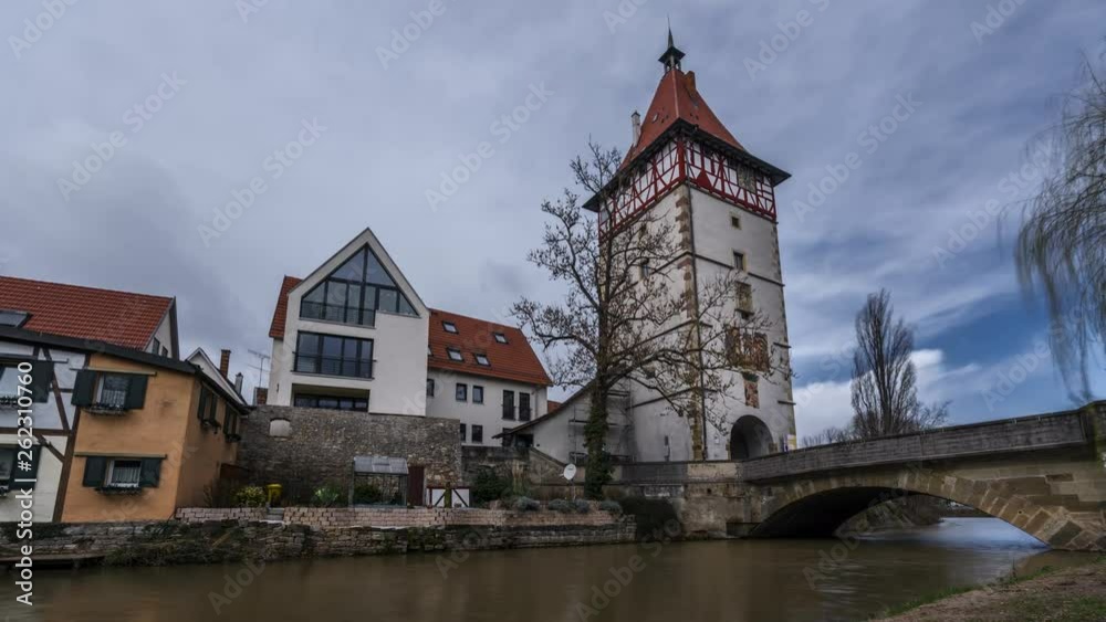 Timelapse of historical town gate of Waiblingen Timelapse of historical town gate of Waiblingen