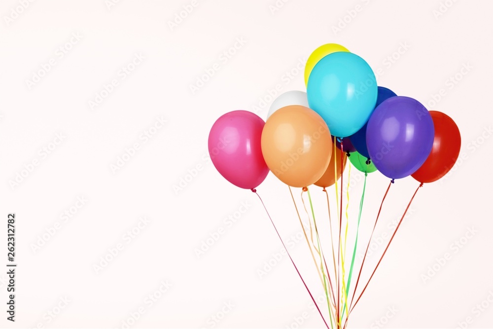 Bunch of colorful balloons on background Bunch of colorful balloons on background
