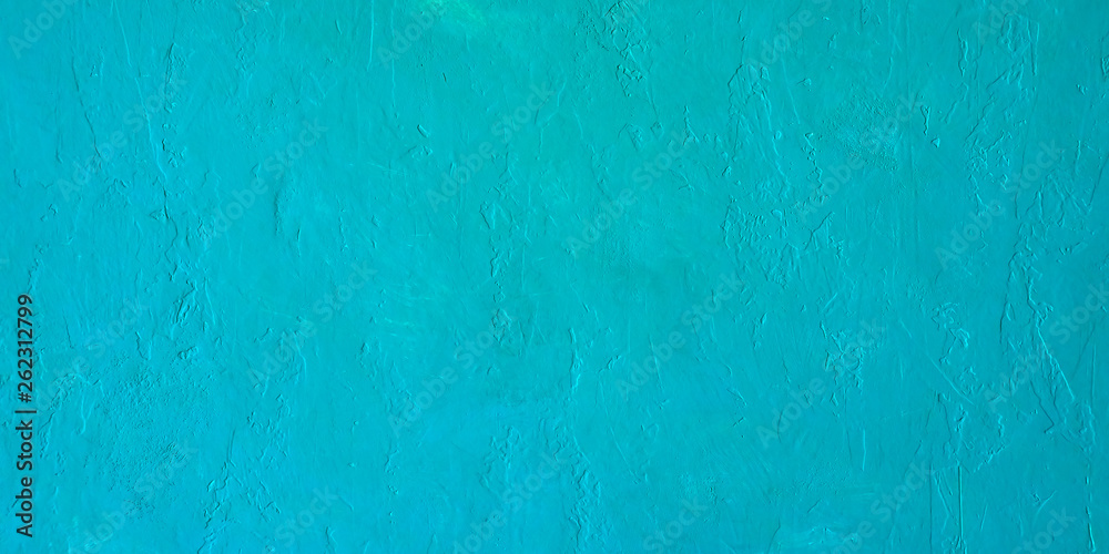 texture background Mint Turquoise color concrete wall