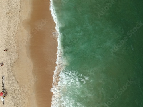 Imagem aérea de praia