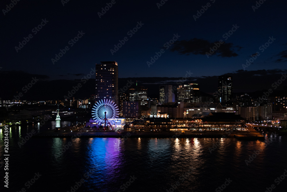Kobe Port at night