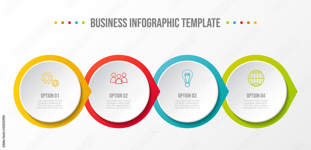 Company infographic template with business icons. Vector Company infographic template with business icons. Vector
