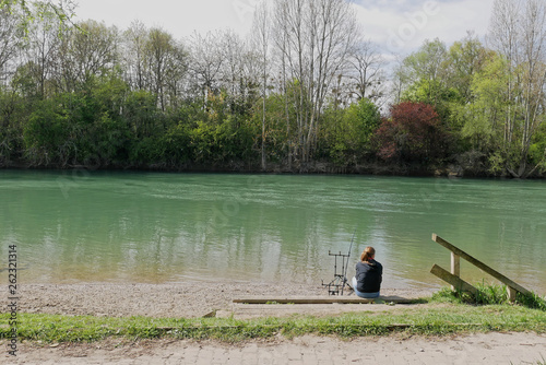 fishing on lake
