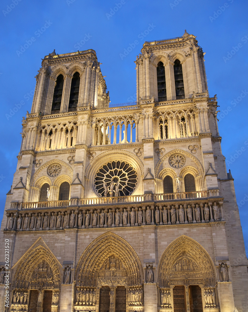 Notre Dame Cathedral in Paris before the fire