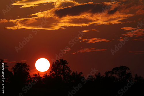 Sonnenuntergang Kr  ger Park   Sundown Kruger Park  