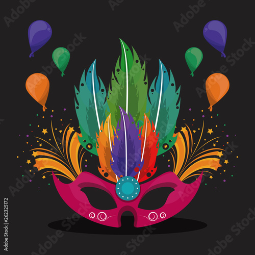 Carnival and party cartoons