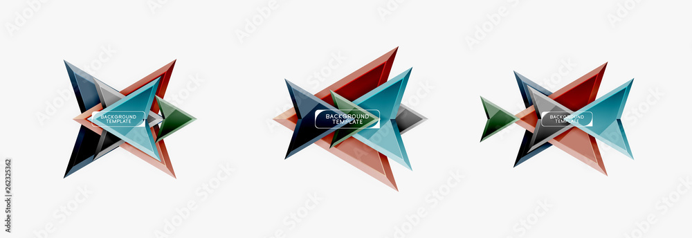 Arrows abstract composition for banner, background or logo
