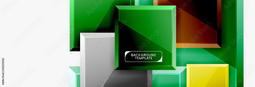 Abstract square composition for background, banner or logo Abstract square composition for background, banner or logo