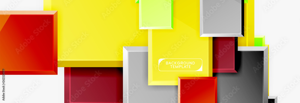 Abstract square composition for background, banner or logo Abstract square composition for background, banner or logo