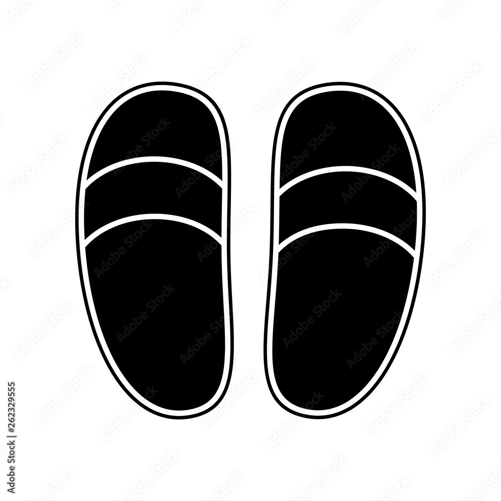 Slippers icon. Element of bathroom for mobile concept and web apps icon. Glyph, flat icon for website design and development, app development Slippers icon. Element of bathroom for mobile concept and web apps icon. Glyph, flat icon for website design and development, app development