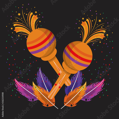 Carnival and party cartoons