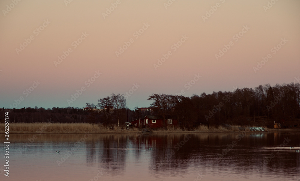 Cinematic image of Nordic Spring Evening, Helsinki, Finland