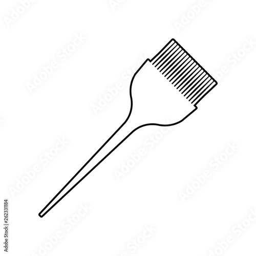brush for dyeing hair icon. Element of Beauty salon for mobile concept and web apps icon. Outline, thin line icon for website design and development, app development