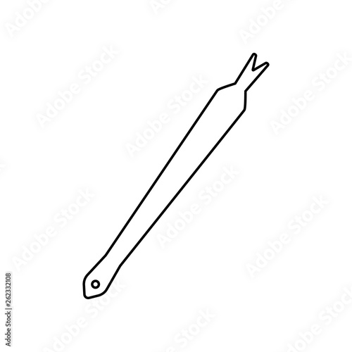 cuticle removal tool icon. Element of Beauty salon for mobile concept and web apps icon. Outline, thin line icon for website design and development, app development