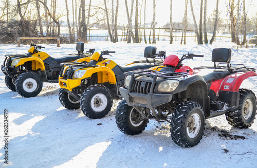 ATVs are ready for the race