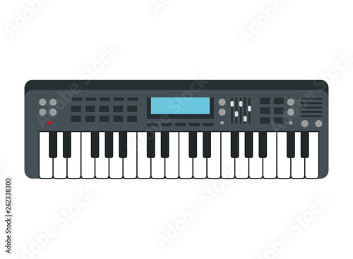 piano keyboard isolated icon
