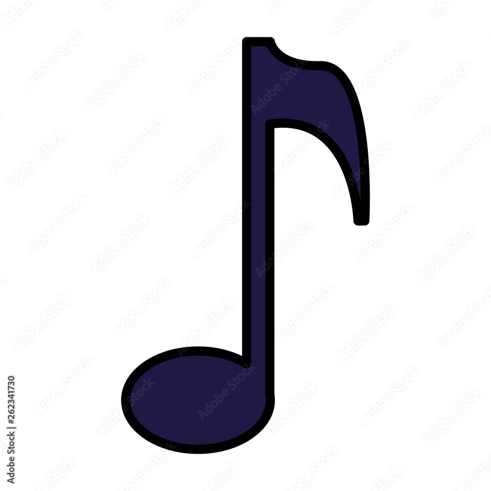 music note isolated icon